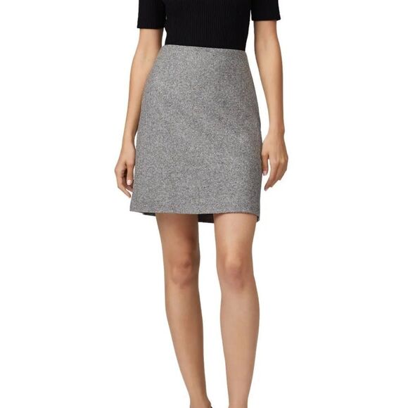 Theory Speckled Wool Easy Waist Skirt 6 - Picture 1 of 12